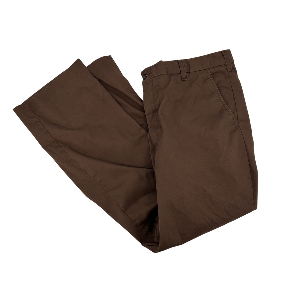 UPS Workwear Men Brown Twill Cargo Pants Size 40x32 Polyester Cotton